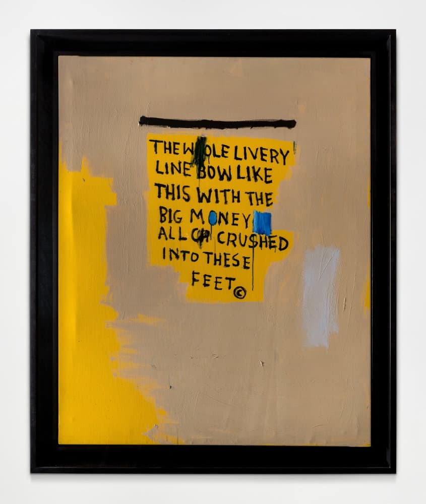 Jean-Michel Basquiat — The Whole Livery Line, 1987
