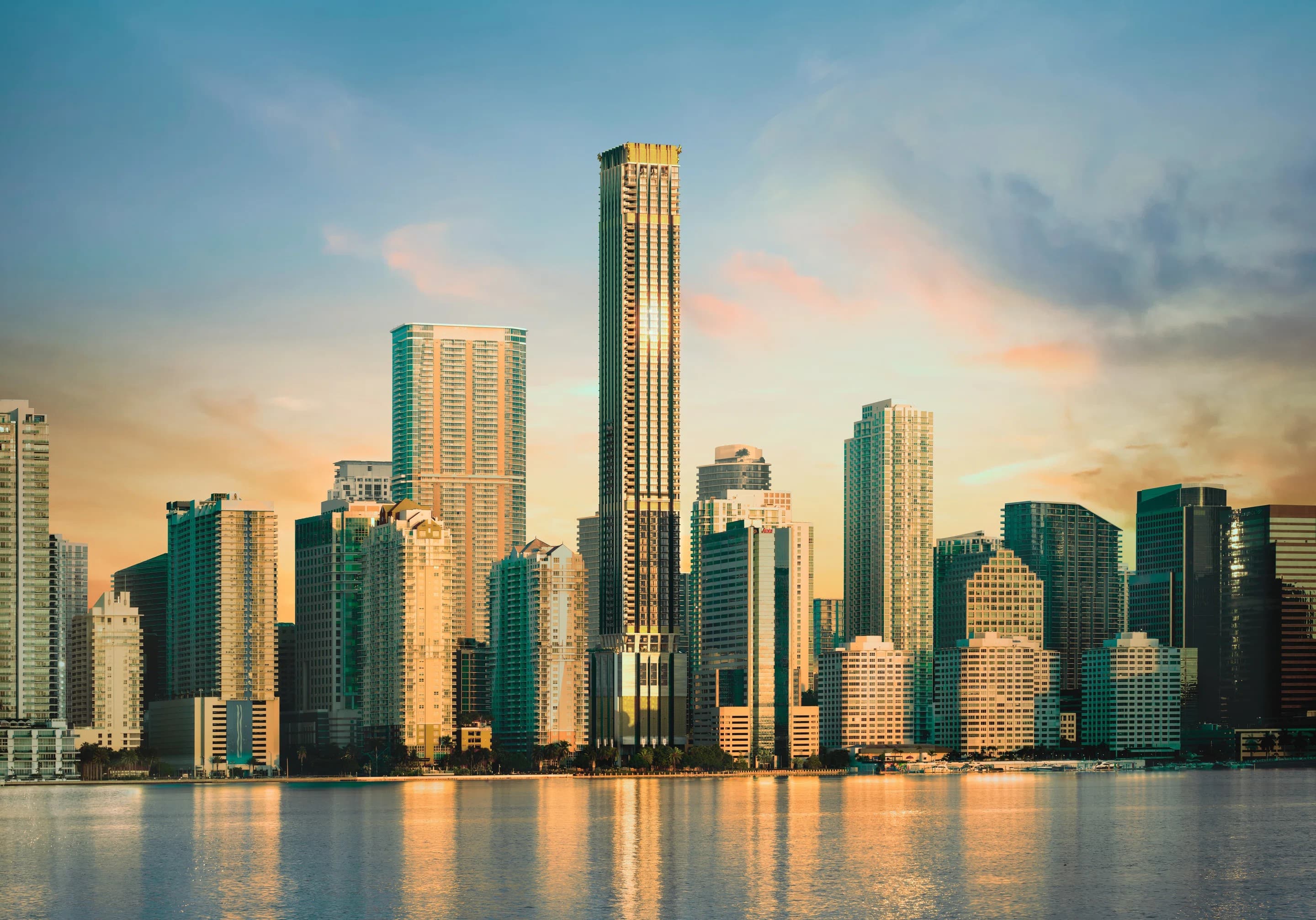 Rendering of the tower on the Brickell skyline