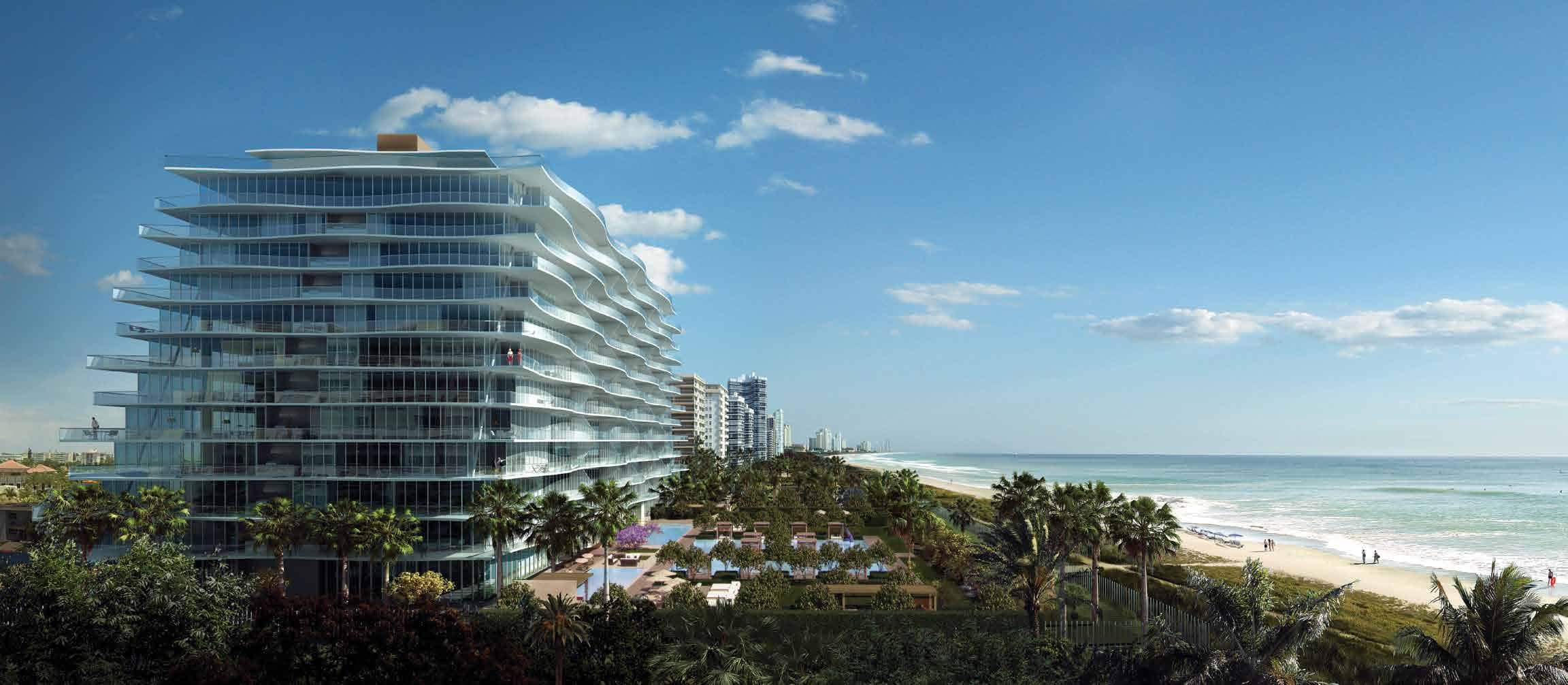 Rendering of the building from the beach