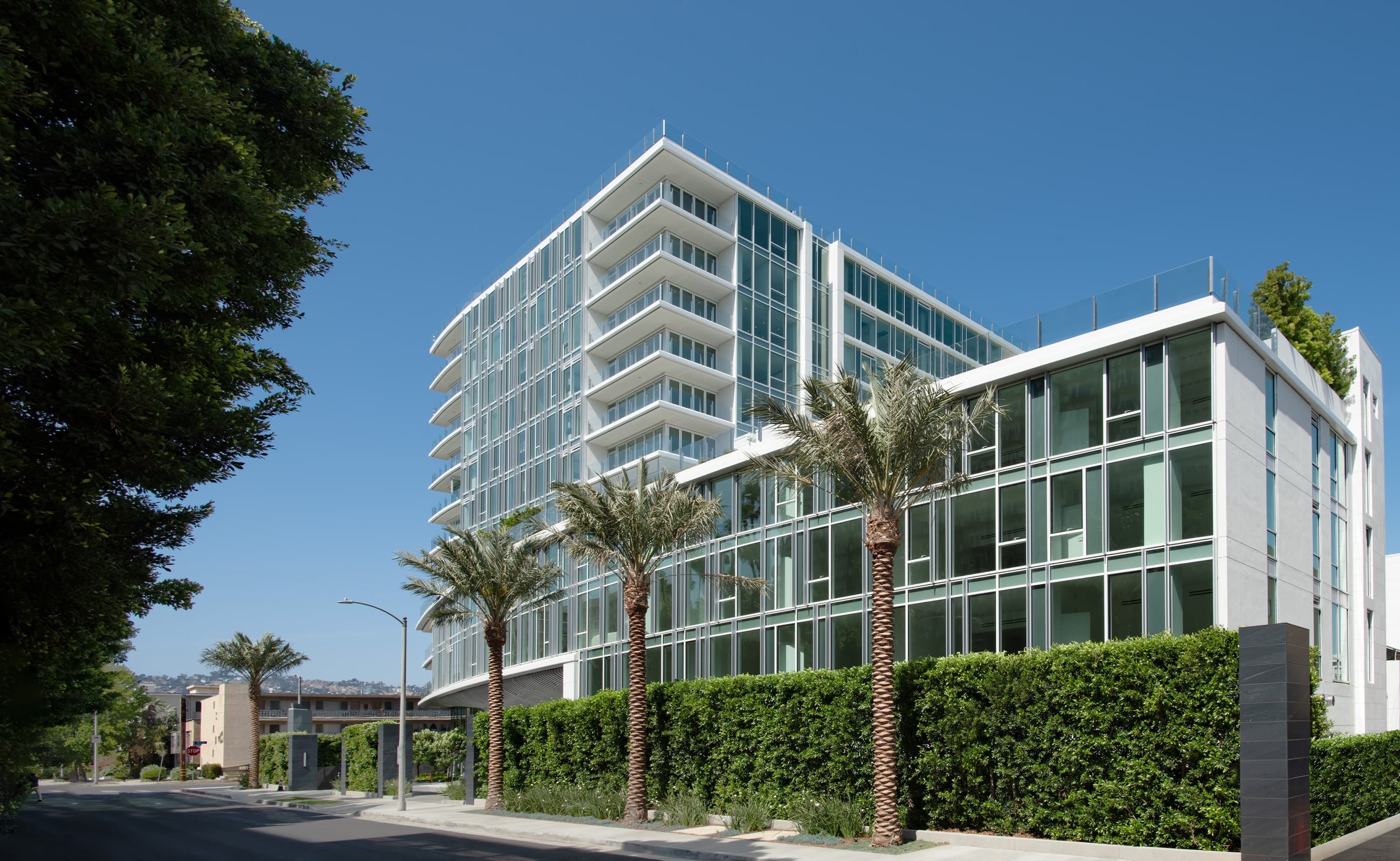 Residence building from the street, Los Angeles