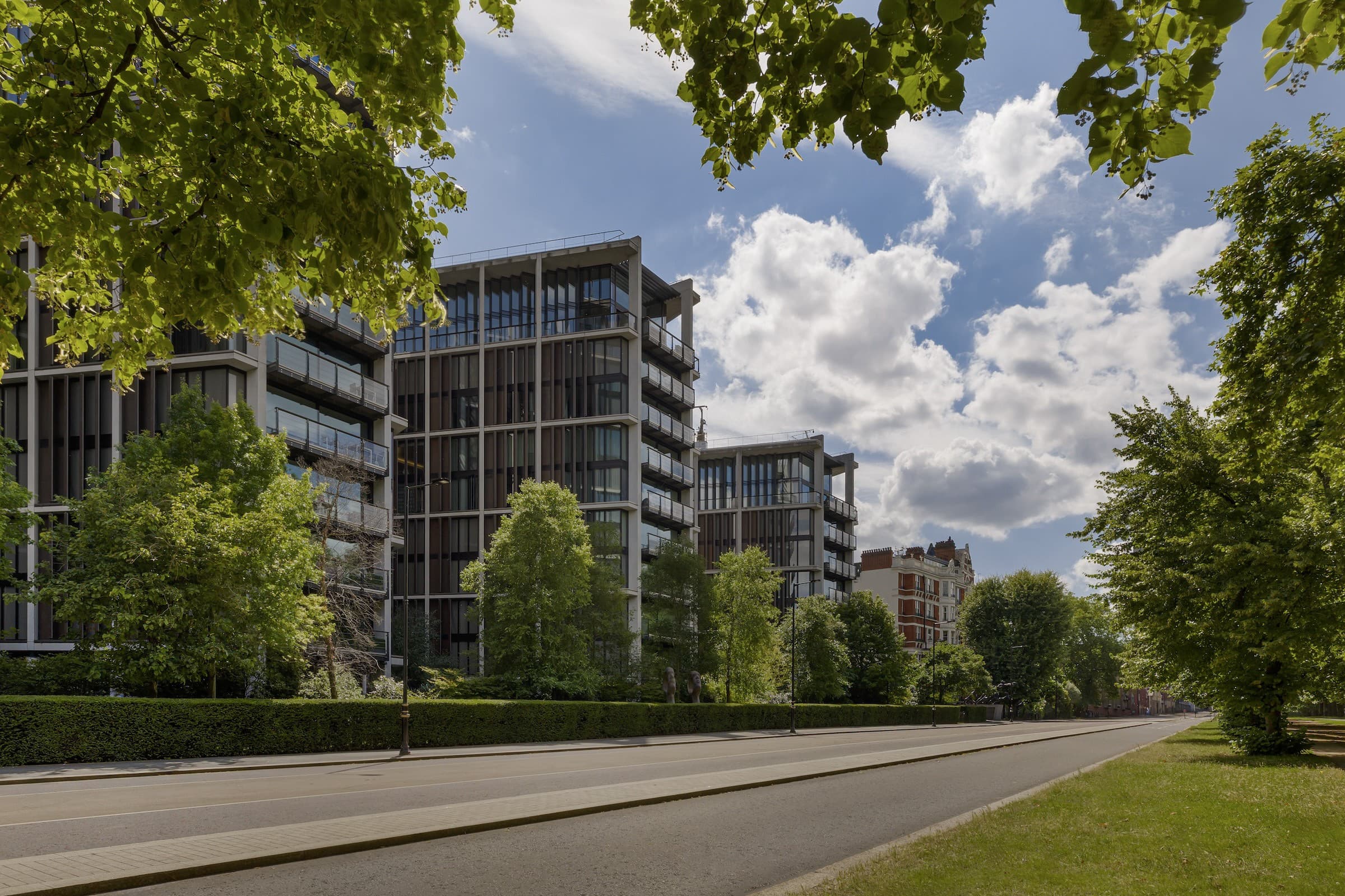 The building seen from Hyde Park