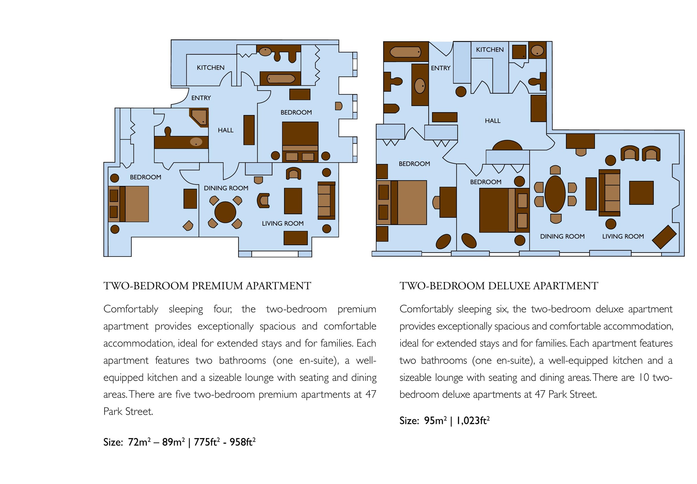 47 Park Street — Two-Bedroom Premium floorplan 1